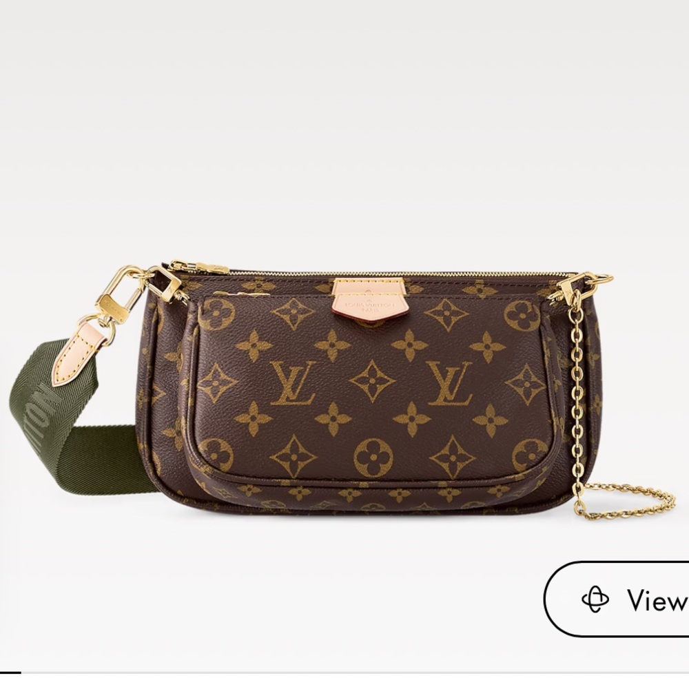 Louis Vuitton crossbody brown/green.
